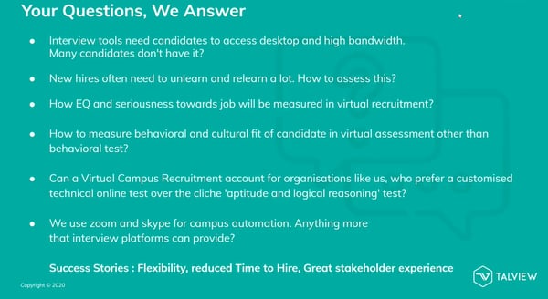 Virtual Campus Recruitment FAQs