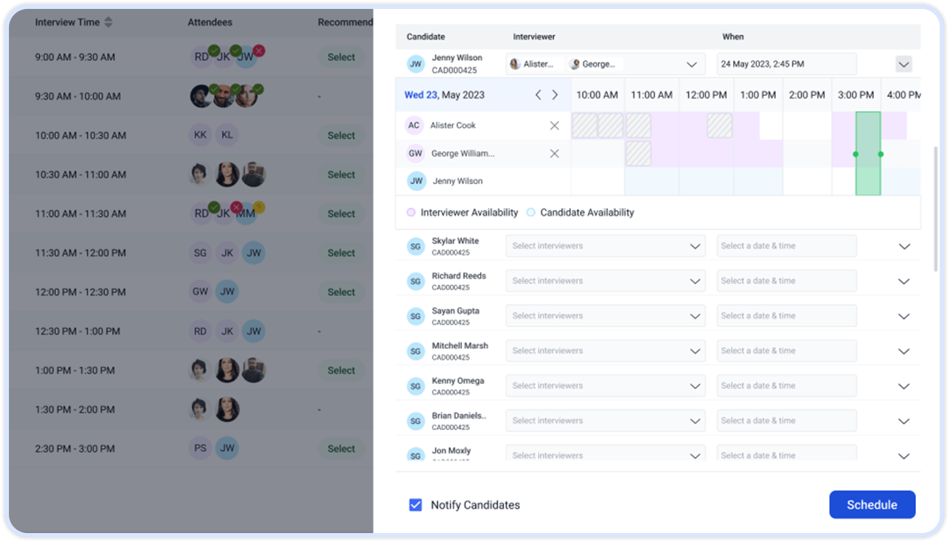 Interview Scheduling Software