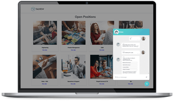 Talview's recruitment chatbot