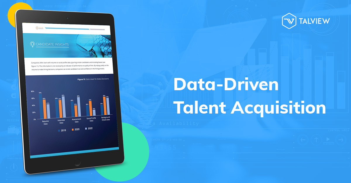 Talent acquisition teams need quality data to make confident, informed hiring decisions quickly and at scale. 