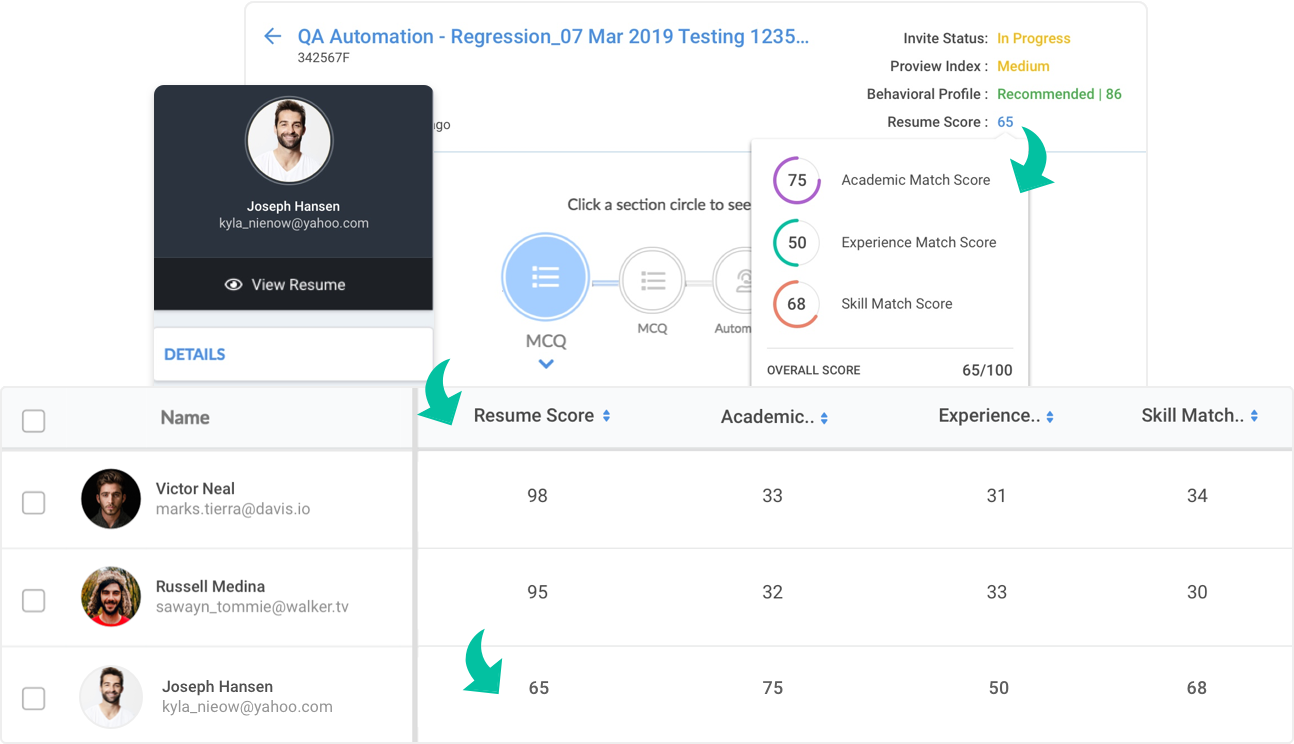 Talview Resume Screening & Scoring